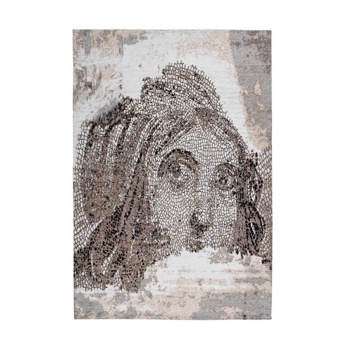 Rug Flat-pile Jacquard Weave in Vintage Design – Iglesia 225 | Kayoom