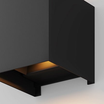 Fassadenbeleuchtung Schwarzer Metallwürfel LED 6 W 3000 K IP54 – Fulton | Maytoni - Esszett Luxury | Stilvolles Wohnen mit Charakter