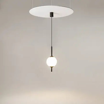 Pendant Light Black Metal Frame with White Glass Shade – The Sixth Sense Z020PL-L6B3K | Maytoni