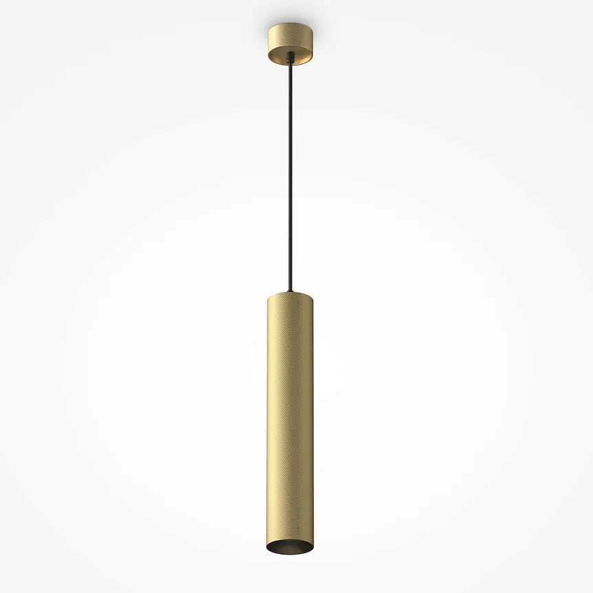 Pendant lamp Matt golden aluminum housing with texture, modern design and GU10 socket – Artisan | Maytoni