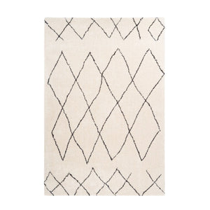 High-pile carpet with geometric retro design, cotton woven backing – Orlando 425 | Kayoom
