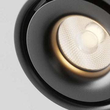 Deckenleuchte – Schwarzes Finish, Aluminium Gehäuse, Triac Dimmung, Warmweiß, Ø10 cm - Yin | Maytoni
