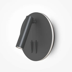 Wandleuchte – Schwarzes Aluminium, IP20 Schutz, Warmweiß, 14 cm Höhe - Ios 176 | Maytoni