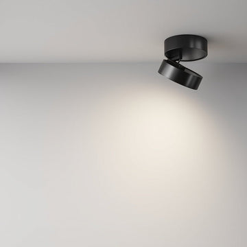 Deckenleuchte aus mattschwarzem Aluminium mit LED und linearer Leiste – Onda | Maytoni - Esszett Luxury | Stilvolles Wohnen mit Charakter