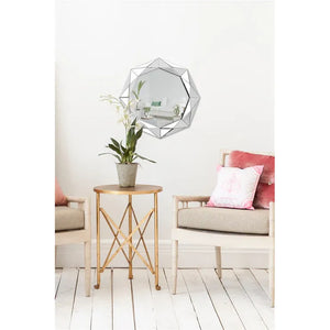 Wandspiegel – Achteckige Form, Kristall Optik, Elegantes Design - Herakles 1250 | Kayoom