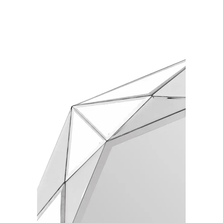 Wandspiegel – Achteckige Form, Kristall Optik, Elegantes Design - Herakles 1250 | Kayoom
