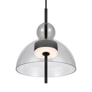 Pendelleuchte Matt Schwarzer Metallrahmen, Grauer ovaler Glasschirm LED 12 W 3000 K höhenverstellbar – Bangkok | Maytoni - Esszett Luxury | Stilvolles Wohnen mit Charakter