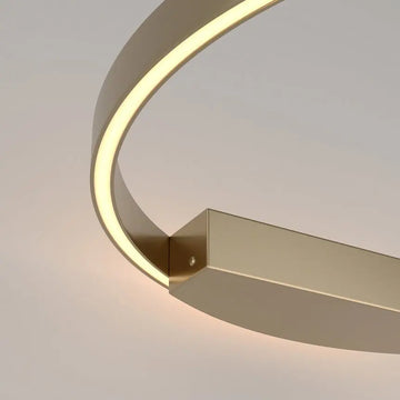 Wall lamp with gold-colored aluminum ring and white silicone diffuser – Rim | Maytoni