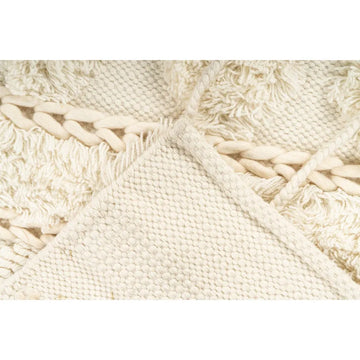 Teppich – Creme Wolle, Weiche Struktur, Edles Design, 230 cm - Bohist 525 | Kayoom