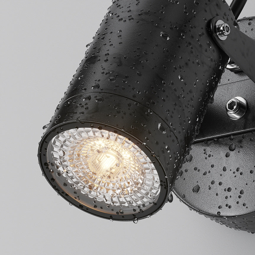 Wandleuchte – Schwarze Oberfläche, Aluminiumgehäuse, Wetterfeste Beleuchtung - Scope | Maytoni