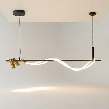 Pendant Light Crystal & Metal Design Adjustable Height & Integrated LED – Tau | Maytoni