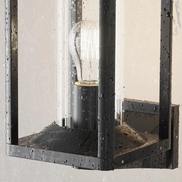 Wall light with graphite aluminum body and clear acrylic diffuser – Cell | Maytoni