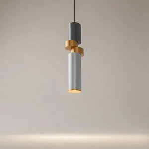 Pendelleuchte – Schwarzes Metall, Gold-Silber Akzent, GU10 Fassung, IP20 Schutz, Ø9,5 cm - Palette | Maytoni