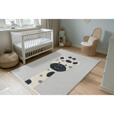 Teppich – Giraffenmotiv, Polypropylen Flor, Kurzflor Struktur, 160 x 230 cm - Modena 417 | Kayoom