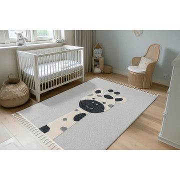 Teppich – Giraffenmotiv, Polypropylen Flor, Kurzflor Struktur, 160 x 230 cm - Modena 417 | Kayoom