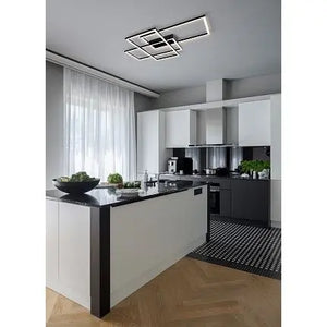 Deckenleuchte – Schwarzes Aluminium, 80 W Leistung, Warmweiß - Line | Maytoni