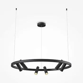 Pendant light with adjustable six-spot metal-acrylic LED design – Satellite | Maytoni