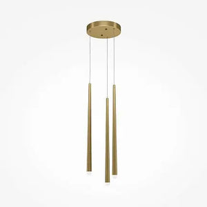 Pendant Lamp Slim Black-Gold Casing LED - Cascade | Maytoni