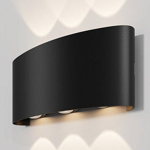 Fassadenbeleuchtung Schwarzes Metall Up - Down LED‑Licht – Strato | Maytoni - Esszett Luxury | Stilvolles Wohnen mit Charakter