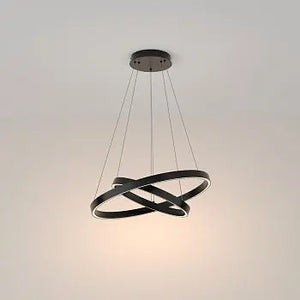 Pendelleuchte – Schwarzes Aluminium, 61W Leistung, Warmweiß, Ø60 cm - Rim | Maytoni