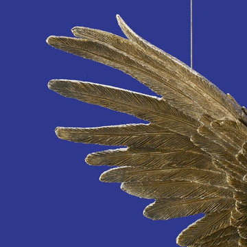 Ceiling Light – Sculptural Design, Exotic Animal Motif, Polyresin Construction, Golden Finish – Parrot Percy | WERNS