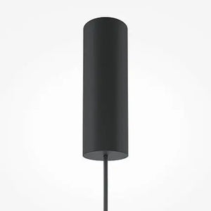 Pendant Lamp Matte Black Metal Frame Smoke Grey Oval Glass LED 12W 3000K – Bangkok | Maytoni
