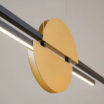 Pendant lamp Black metal Acrylic elements Height adjustable - Skyline | Maytoni