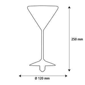 Leuchtmittel 6W, E27 Fassung - Floating Martini klar | SEGULA