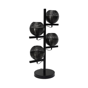 Leuchten Eisenstruktur handgefertigte Kugenelemente elegantes Schwarz – Eclipse 125 | Kayoom - Esszett Luxury | Stilvolles Wohnen mit Charakter