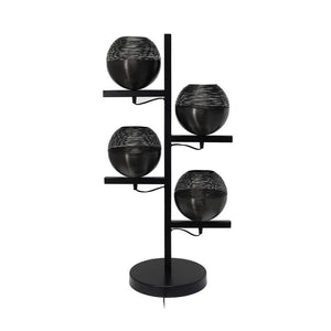Leuchten Eisenstruktur handgefertigte Kugenelemente elegantes Schwarz – Eclipse 125 | Kayoom - Esszett Luxury | Stilvolles Wohnen mit Charakter