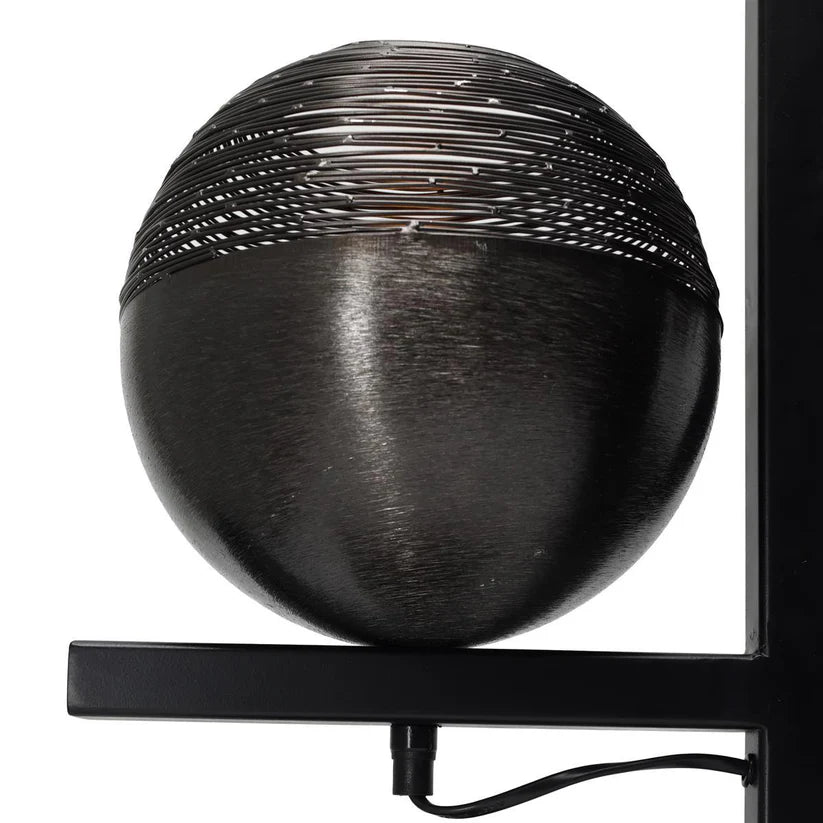Leuchten Eisenstruktur handgefertigte Kugenelemente elegantes Schwarz – Eclipse 125 | Kayoom - Esszett Luxury | Stilvolles Wohnen mit Charakter