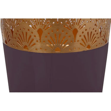 Vase im Art - Deco - Stil mit goldener Struktur dunkellila Oberfläche und eleganter Form – Art Deco 1115 | Kayoom - Esszett Luxury | Stilvolles Wohnen mit Charakter