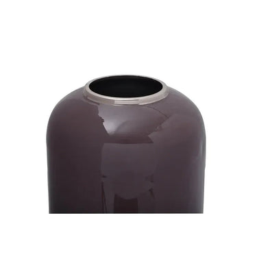 Vase im Art - Deco - Stil mit goldener Struktur beerenfarbener Oberfläche und eleganter Form – Art Deco 205 | Kayoom - Esszett Luxury | Stilvolles Wohnen mit Charakter