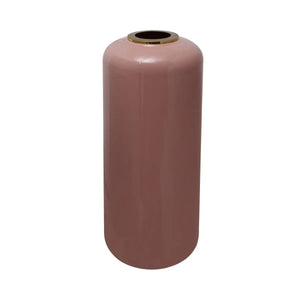 Vase im Art - Deco - Stil mit goldener Struktur beerenfarbener Oberfläche und eleganter Form – Art Deco 205 | Kayoom - Esszett Luxury | Stilvolles Wohnen mit Charakter