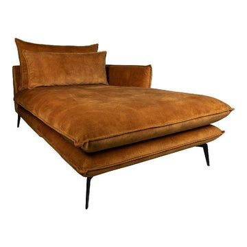 Flow Sofa Adroa 132 Gold Chaiselongue links von PTMD - Esszett Luxury | Stilvolles Wohnen mit Charakter