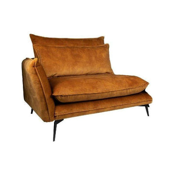 Flow Sofa Adroa 132 Gold Chaiselongue links von PTMD - Esszett Luxury | Stilvolles Wohnen mit Charakter
