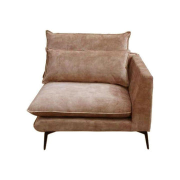 Flow Sofa Adroa 132 Gold Chaiselongue links von PTMD - Esszett Luxury | Stilvolles Wohnen mit Charakter