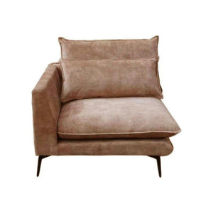 Flow Sofa Adroa 132 Gold Chaiselongue links von PTMD - Esszett Luxury | Stilvolles Wohnen mit Charakter