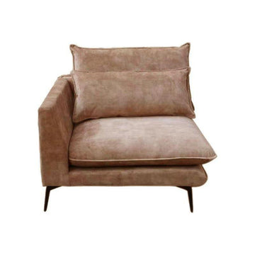 Flow Sofa Adroa 132 Gold Chaiselongue links von PTMD - Esszett Luxury | Stilvolles Wohnen mit Charakter