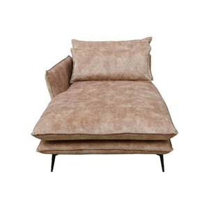 Flow Sofa Adroa 132 Gold Chaiselongue links von PTMD - Esszett Luxury | Stilvolles Wohnen mit Charakter