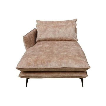 Flow Sofa Adroa 132 Gold Chaiselongue links von PTMD - Esszett Luxury | Stilvolles Wohnen mit Charakter