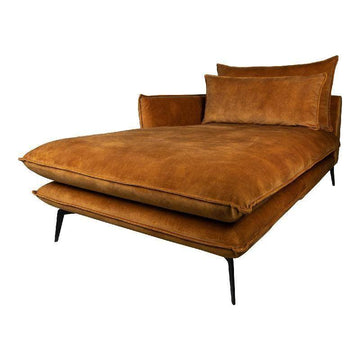 Flow Sofa Adroa 132 Gold Chaiselongue links von PTMD - Esszett Luxury | Stilvolles Wohnen mit Charakter