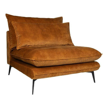 Flow Sofa Adroa 132 Gold Chaiselongue links von PTMD - Esszett Luxury | Stilvolles Wohnen mit Charakter