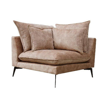 Flow Sofa Adroa 132 Gold Chaiselongue links von PTMD - Esszett Luxury | Stilvolles Wohnen mit Charakter