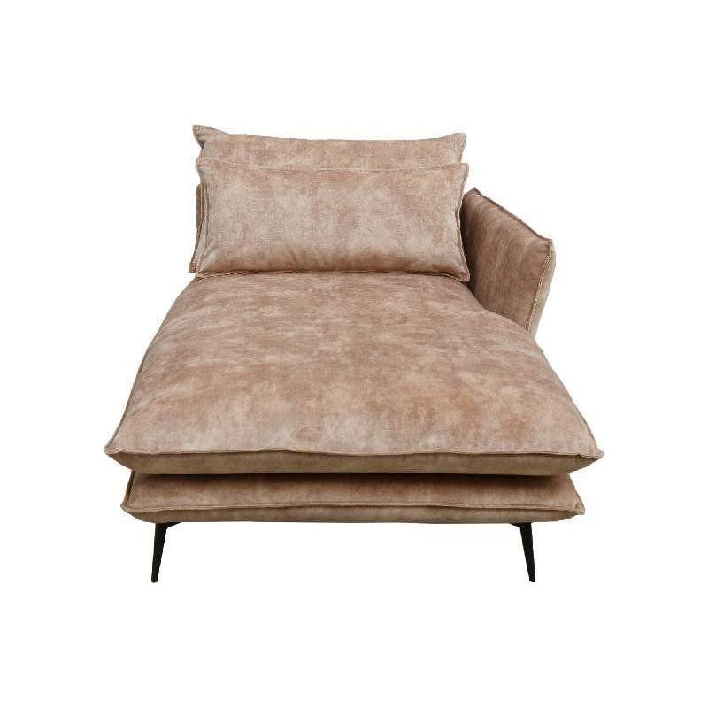 Flow Sofa Adroa 132 Gold Chaiselongue links von PTMD - Esszett Luxury | Stilvolles Wohnen mit Charakter