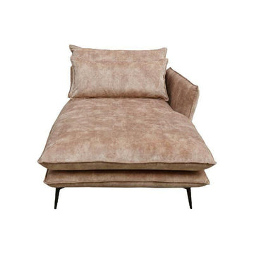 Flow Sofa Adroa 132 Gold Chaiselongue links von PTMD - Esszett Luxury | Stilvolles Wohnen mit Charakter