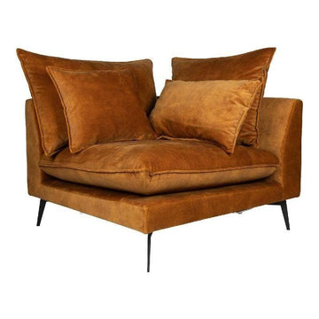 Flow Sofa Adroa 132 Gold Chaiselongue links von PTMD - Esszett Luxury | Stilvolles Wohnen mit Charakter
