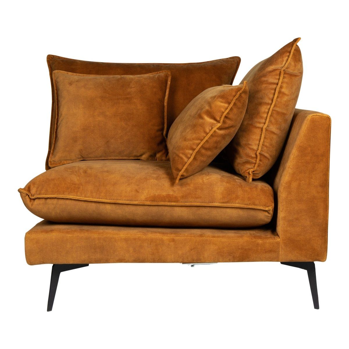 Flow Sofa Adroa 132 Gold Eckstück von PTMD - Esszett Luxury | Stilvolles Wohnen mit Charakter