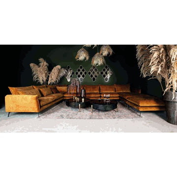 Flow Sofa Adroa 132 Gold Endstück rechts von PTMD - Esszett Luxury | Stilvolles Wohnen mit Charakter