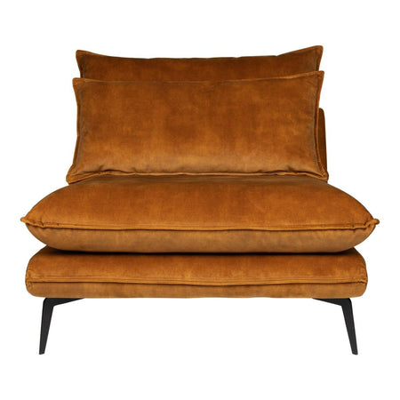 Sofa-Element aus Stoff, weiches gepolstertes Finish, rechteckige Form – Flow | PTMD image